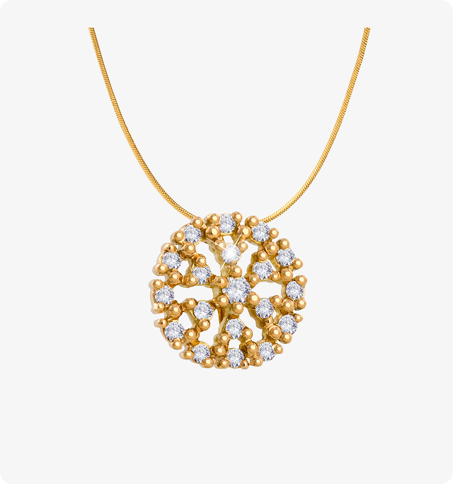 Zlatý náhrdelník s affiliate zářivostí 