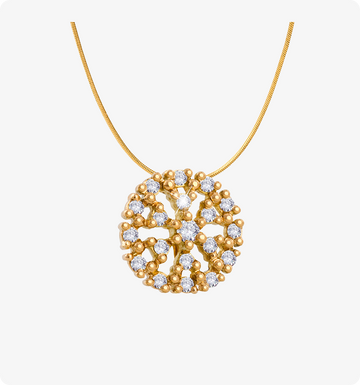 Zlatý náhrdelník s affiliate zářivostí 