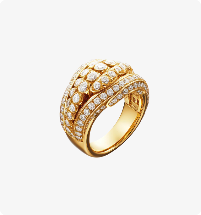 Diamantový prsten s korunou a svatozářem 